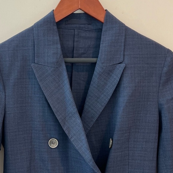 Eleventy Femme Wool Blend Double Breasted Suit Jacket Size US 2 - Picture 4 of 16